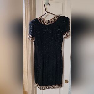 Chic Black and White Women's Mini Dress